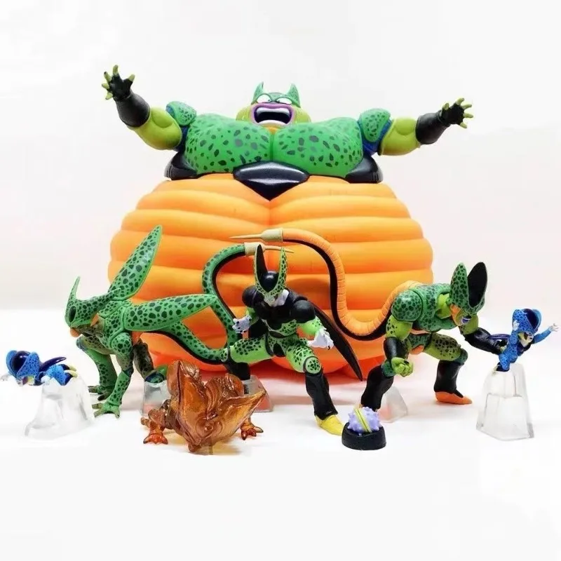 Фото Набор из 7 фигурок Dragon Ball Z: Эволюционные формы Селла, коллекционные модели персонажей DBZ, игрушки для детей, подарок №1