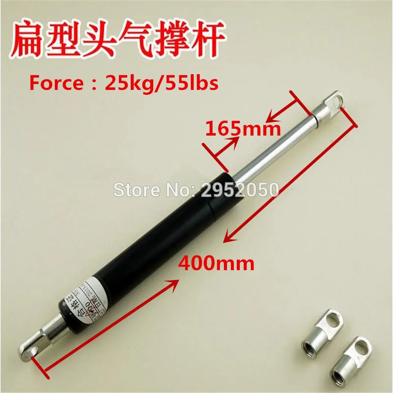 

Furniture Gas Spring Auto Spring Strut 165mm*400mm 25Kg / 55 lb M9 Gas Spring Lift Prop Strut Damper Studs Lift Strut Metal