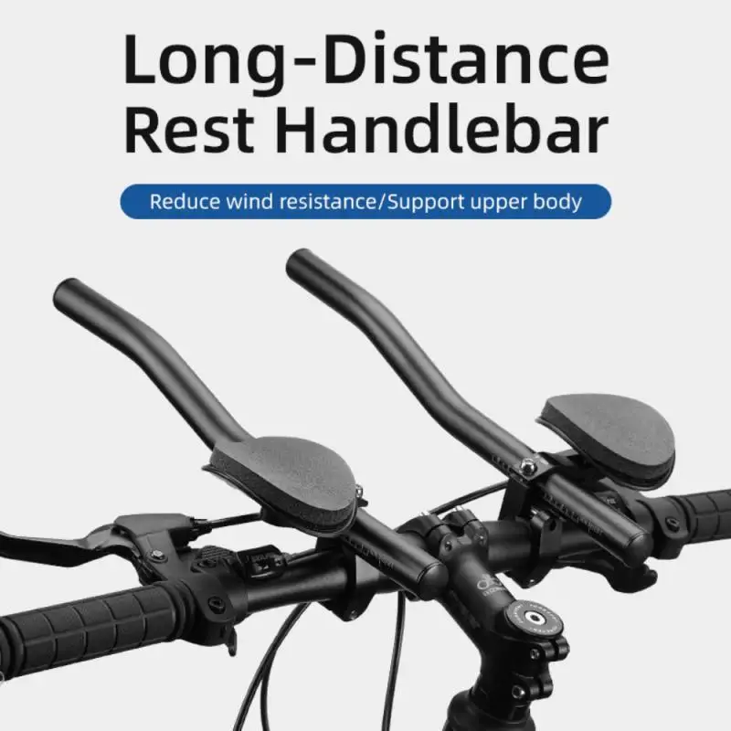 

Bicycle Rest TT Handlebar Clip on Aero Bars Handlebar Extension Triathlon Aerobars Tri Bars MTB Road Bike Cycling Rest Handlebar