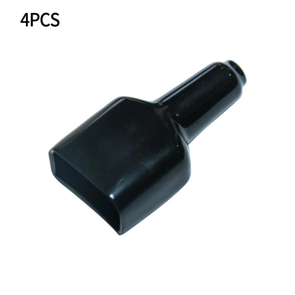 4 PCS 50 Amp Plug Cover Waterproof For Anderson Plug Connector Dustproof Cable Jacket Black For Caravan Solar Panel Accessories