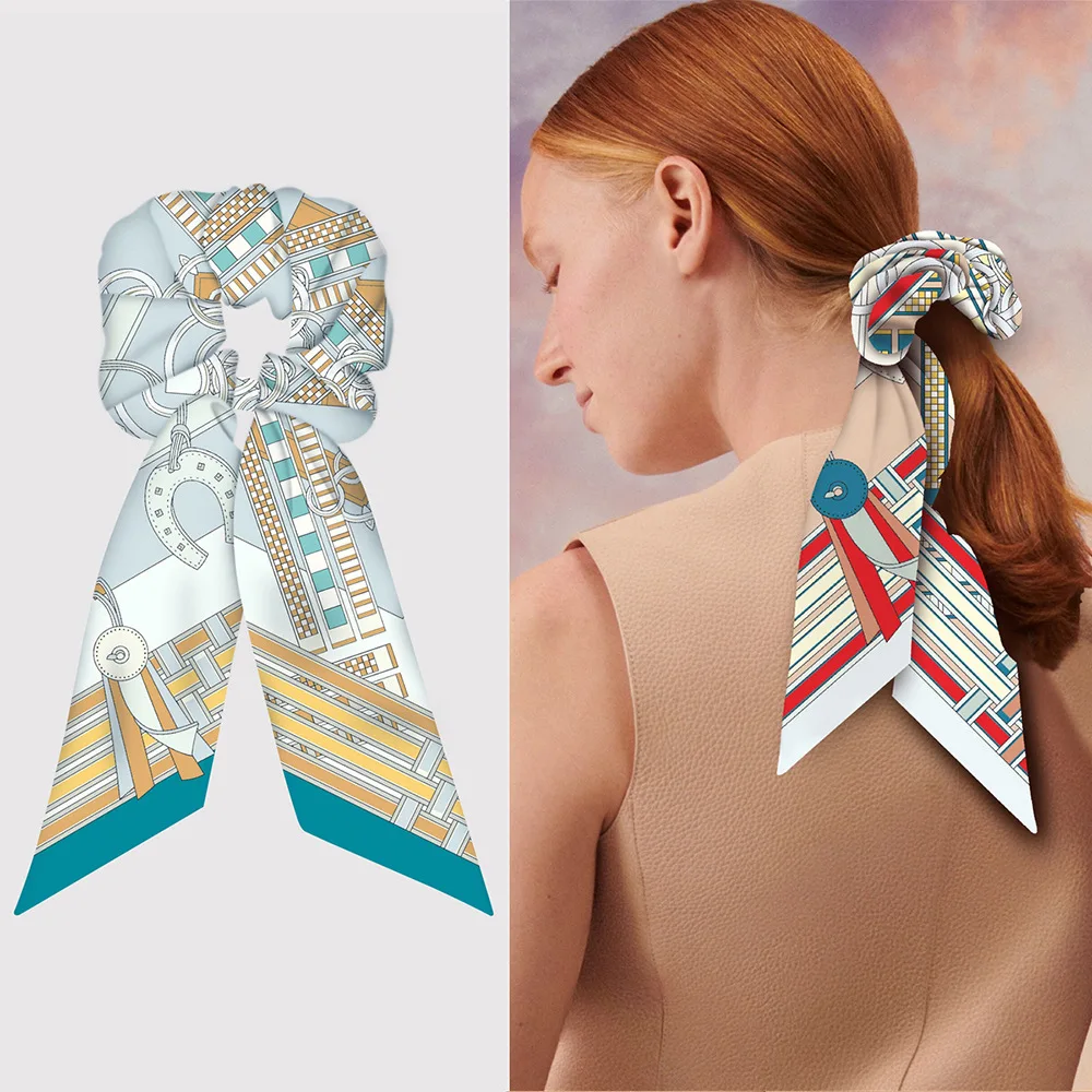 Резинки для волос из натурального шелка крупные эластичные заколки хвоста