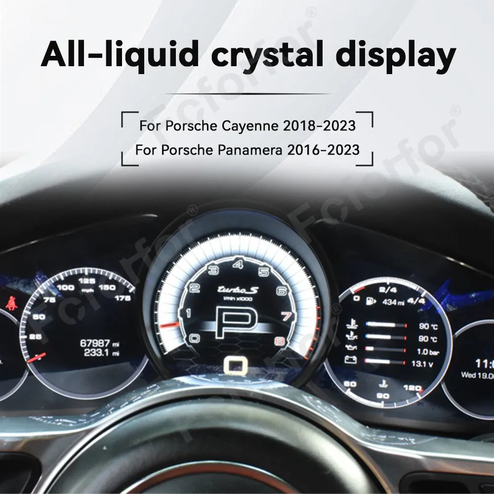 Экран приборного измерителя DIgita CLuster для Porsche Panamera 2011-2017 приборная панель