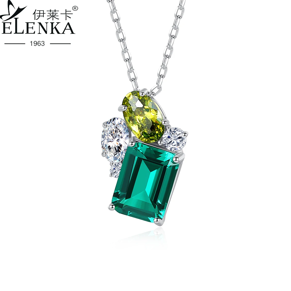 

Женский кулон из серебра 925 пробы, с розовым морганитом
