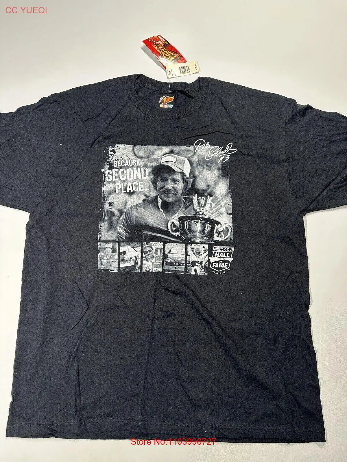 Редкая футболка Winner's Circle Dale Earnhardt Потому что второе место размер Xl