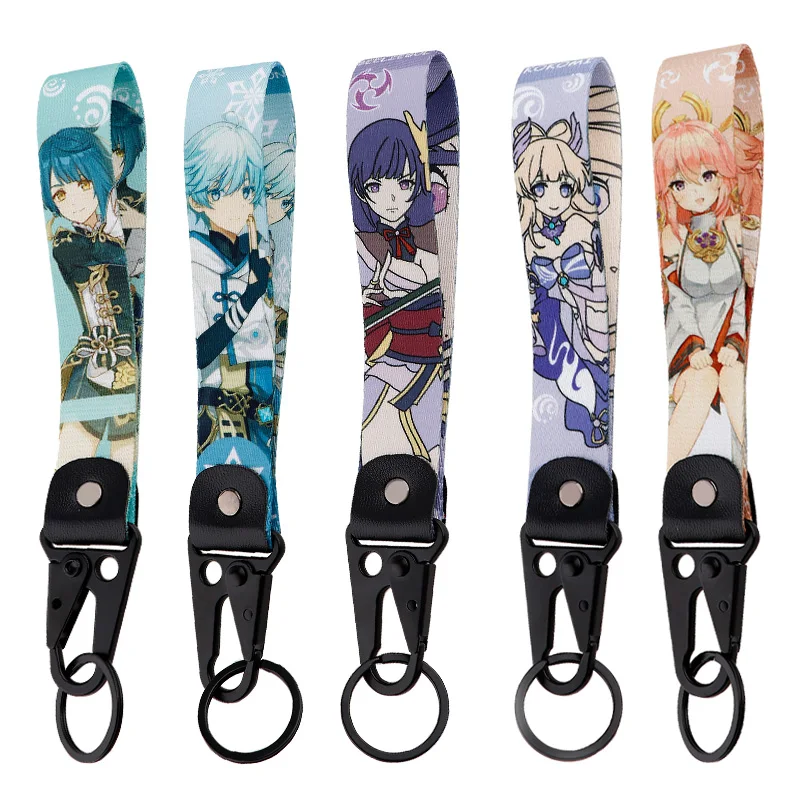 

Genshin Impact Car Keychain Anime Cartoon Keys Holder Accessories Keychains for Women Men Keyring Gift Fashion Jewelry