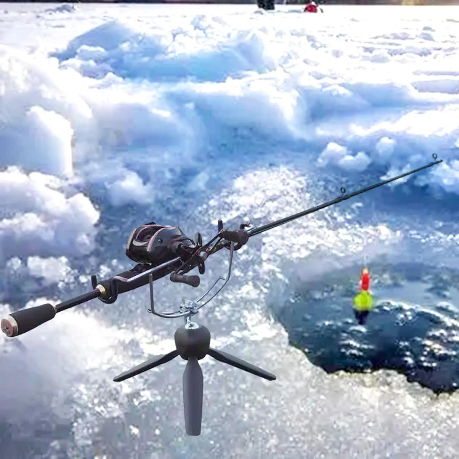 Держатель для ледяной удочки поддержка ручки подставки на земле штатив