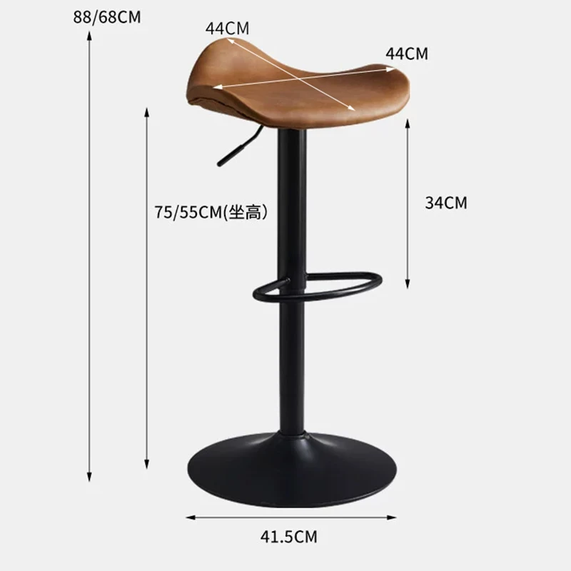 Удобные дизайнерские барные стулья в американском стиле вращающиеся роскошные