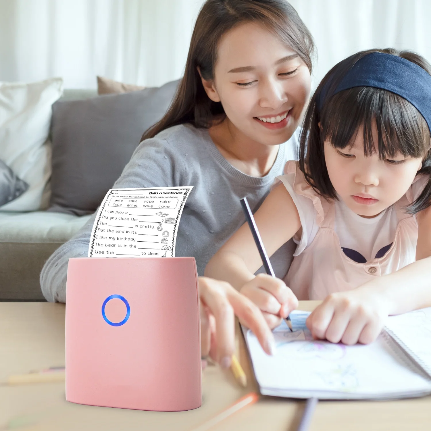 Фото 10 шт. AiYin индивидуальный бренд портативный Bluetooth термокарманный принтер мини беспроводной для офиса и студентов печати №4