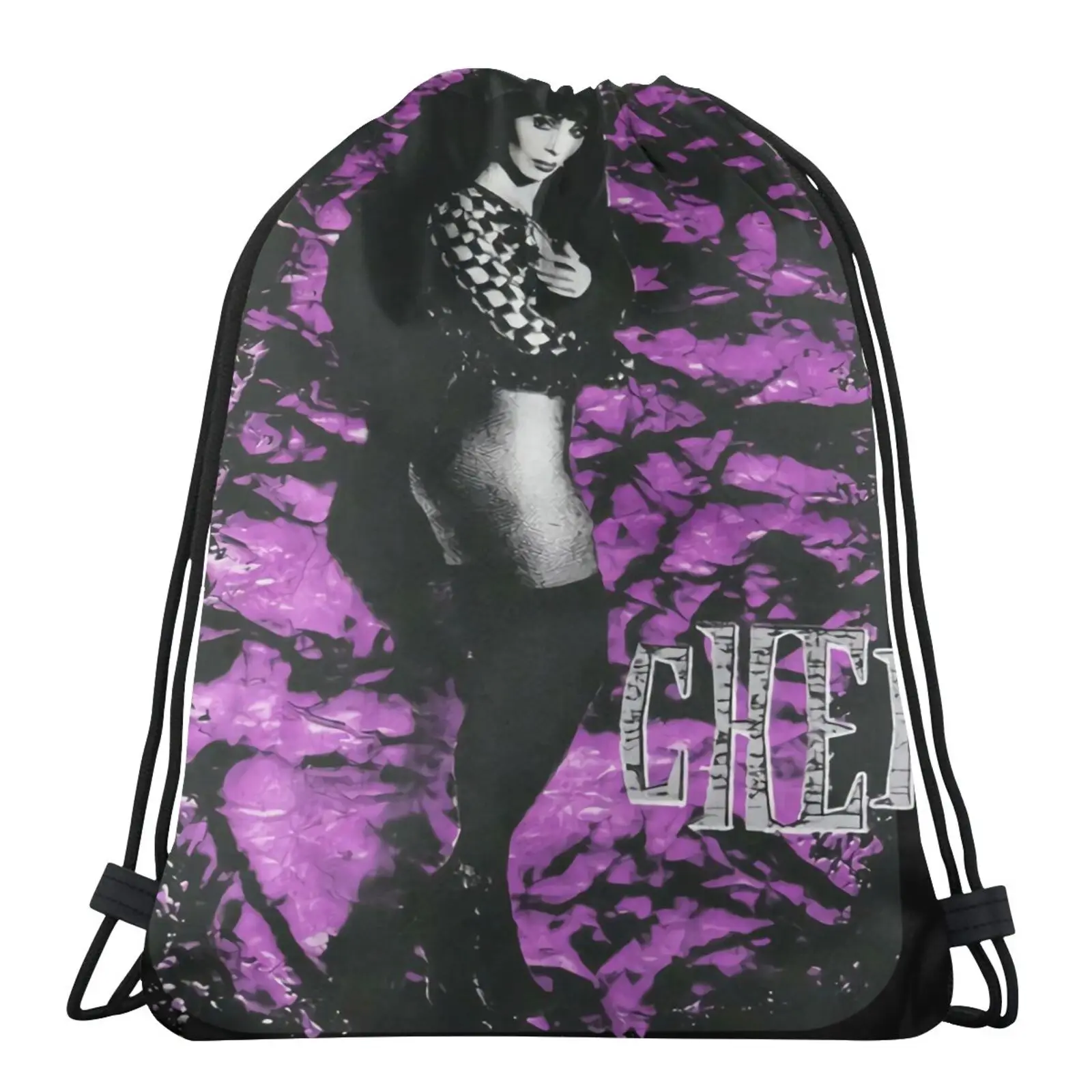 

1992 Cher Love Hurts Tour 90S Bag Drawstring Backpack Canvas Bags Backpack Sack Woman Pouch Bag Women Backpack Pouch Cute Bags