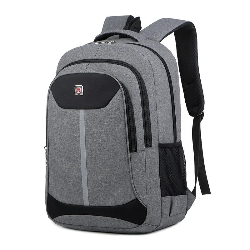 

Повседневный мужской рюкзак, легкая нейлоновая ткань, дорожный портфель, школьный вместительный мужской ранец для ноутбука
