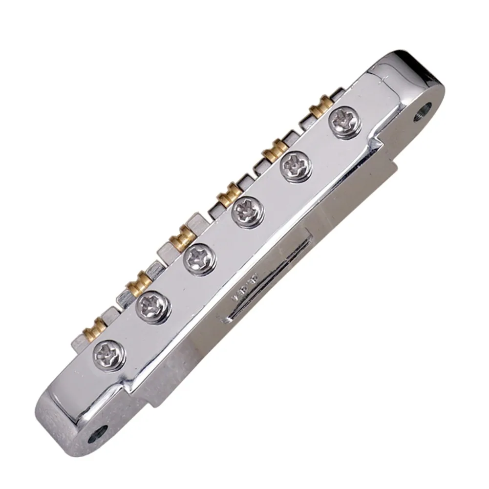 

Guitar Roller Saddle Bridge For Les Paul EPI Electric Guitars Chrome 6 String Guitars Electric Guitar Accessories Repalcement