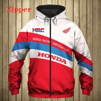 2022 new mens honda motorcycle racing hoodie 3d printed sweatshirt mens sportswear casual harajuku pullover honda zipper hoodie