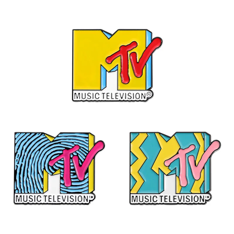 MTV Эмалевые броши
