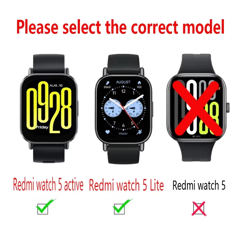 Фото Силиконовый ремешок для смарт-часов Redmi Watch 5 Active/5 Lite, дышащий спортивный браслет для Xiaomi Redmi Watch 5 Active №3
