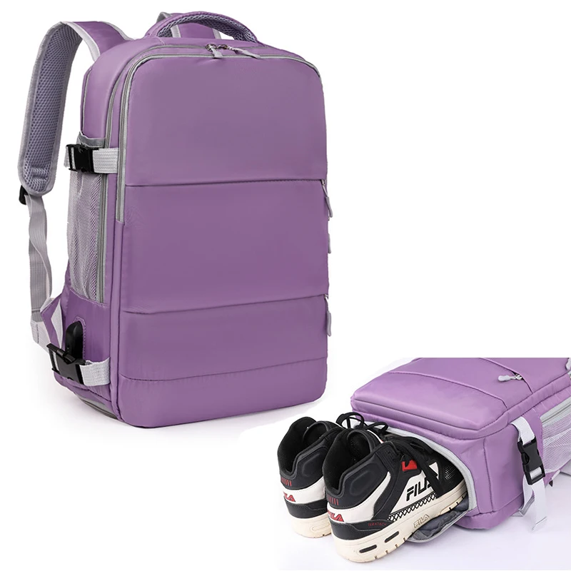 

Backpack For Travel Woman Airplane Lightweight Multifunction Bag With Luggage USB Charging Laptop Waterproof Anti-Theft Backpack