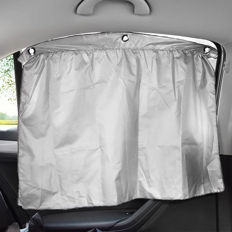 

Car Sunshade Curtain Suction Cup Curtain Summer Sun Protection Side Window Car Telescopic Heat Insulation Curtain Block Shading
