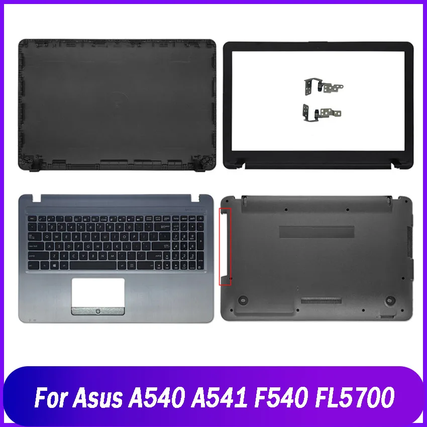 

Новая задняя крышка для ноутбука Asus A540 A541 F540 FL5700 VM520U, задняя крышка ноутбука, передняя Безель, Упор для рук, Верхняя Нижняя основа, цвет черный, синий