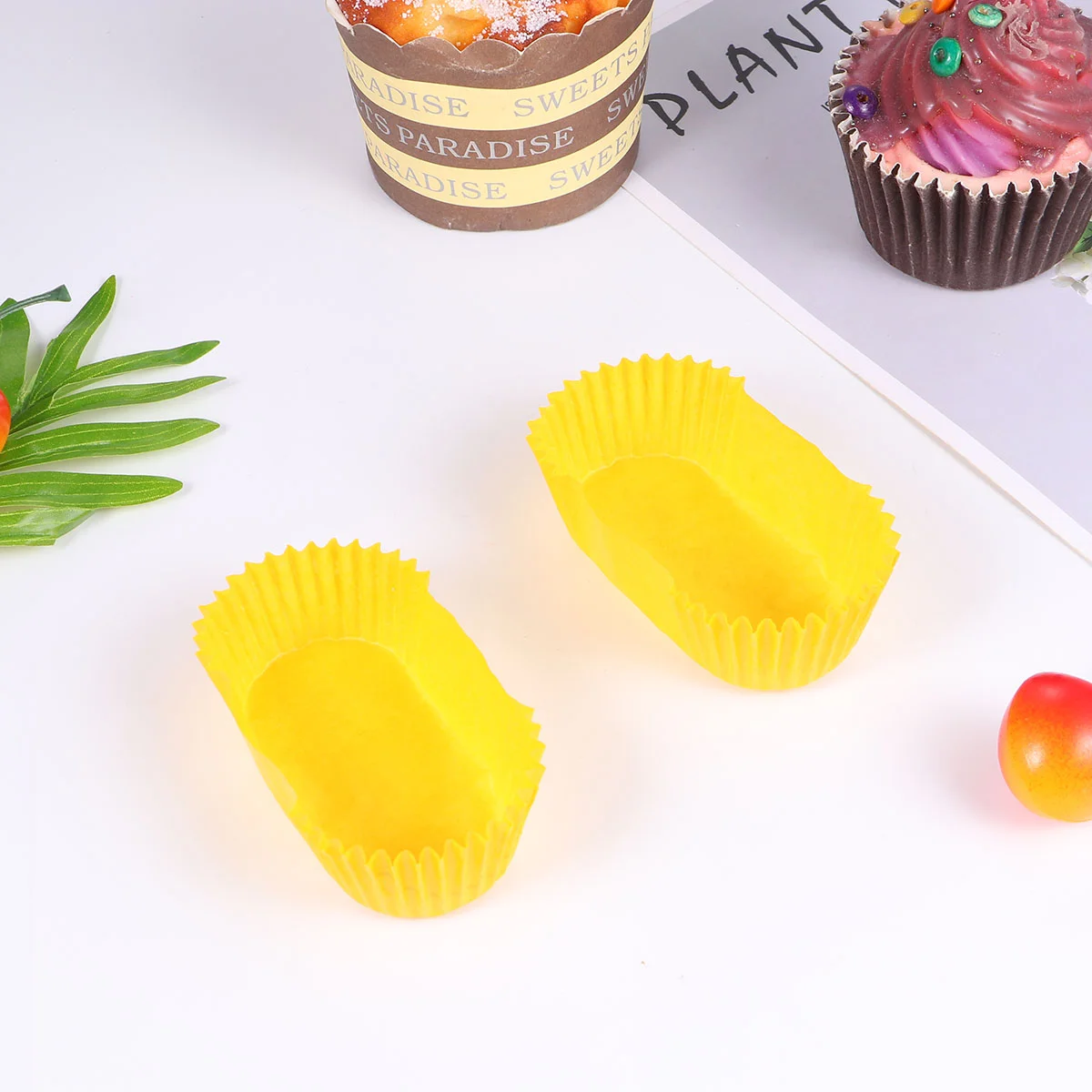 

Paper Liners Cupcake Cups Baking Bread Cup Muffin Cake Loaf Mold Boat Mini Wrappers Pan Oval Tray Liner Disposable Round