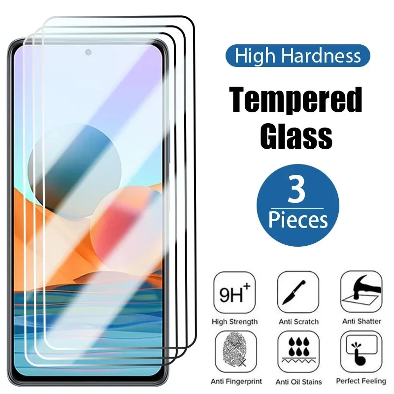 

3PCS Tempered Glass For Xiaomi Redmi Note 7 8 9 9A 9C 9S 10S 11S 10 11 Pro 5G Mi 9T Poco F3 X3 NFC X4 M4 F4 Screen Protector