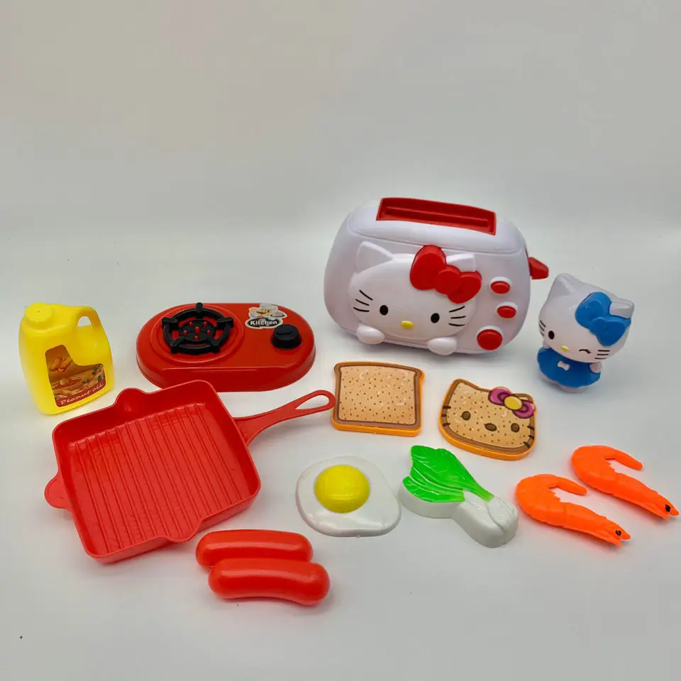 

Хелло Китти набор хлебопечки детская еда десертный чайный набор с микрофоном для девочек игровой домик игрушка подарок