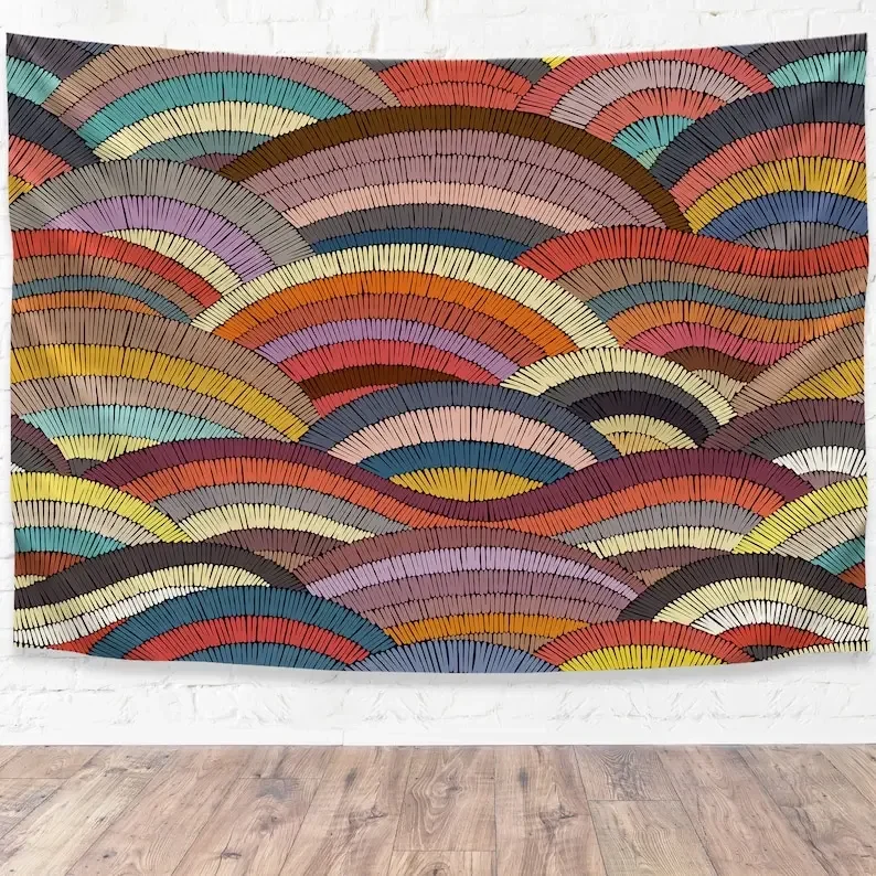 Гобелен Pro-Graphx с вышивкой в стиле бохо настенный большой ландшафт для гостиной