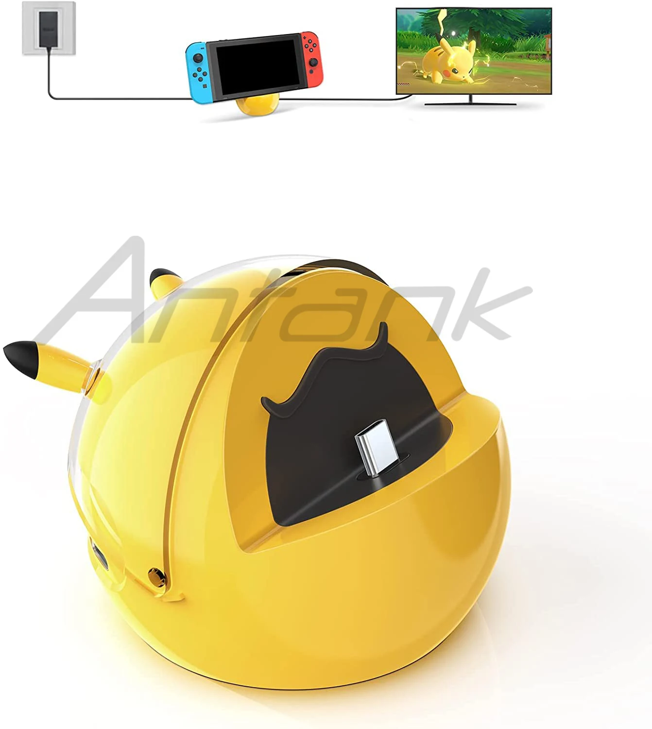 Portable Switch Dock Stand, Switch TV Dock Station for Ninte