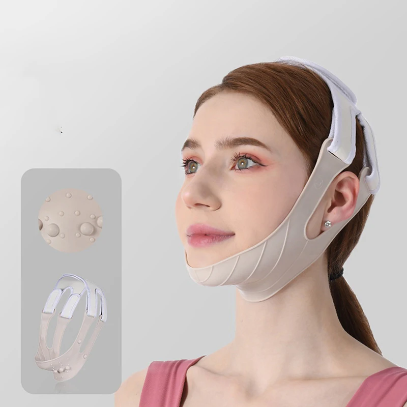 

Silicone Elastic Face Slimming Bandage V Line Face Shaper Cheek Lift Up Belt
