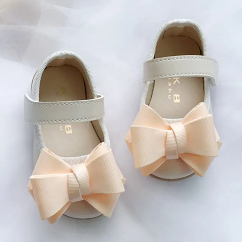 2022 весенняя обувь для младенцев милая универсальная модная на липучке с бантом