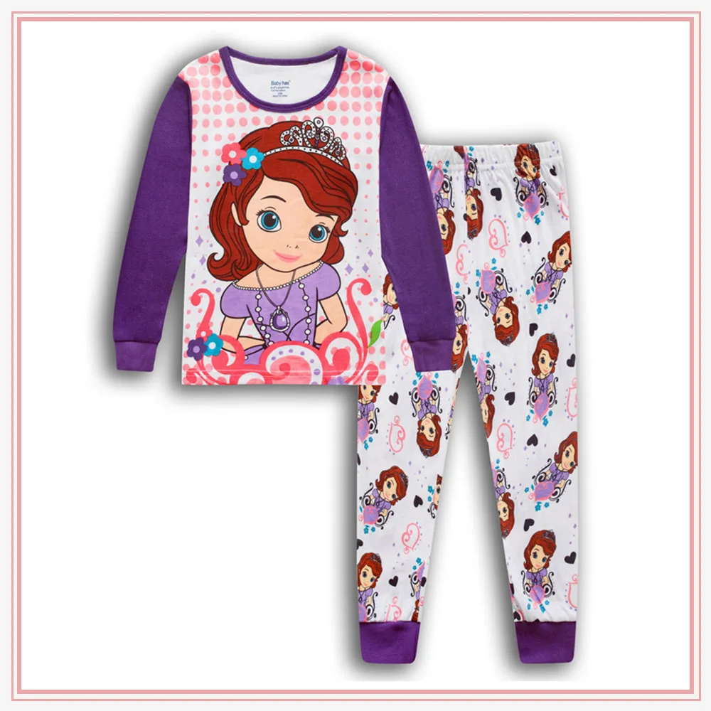 

Cute Disney Princess Sofia Elsa Frozen Boys Pajamas Kid Pyjama Girl Sleepwear Toddler Ensemble Pijama Menino Clothing Set