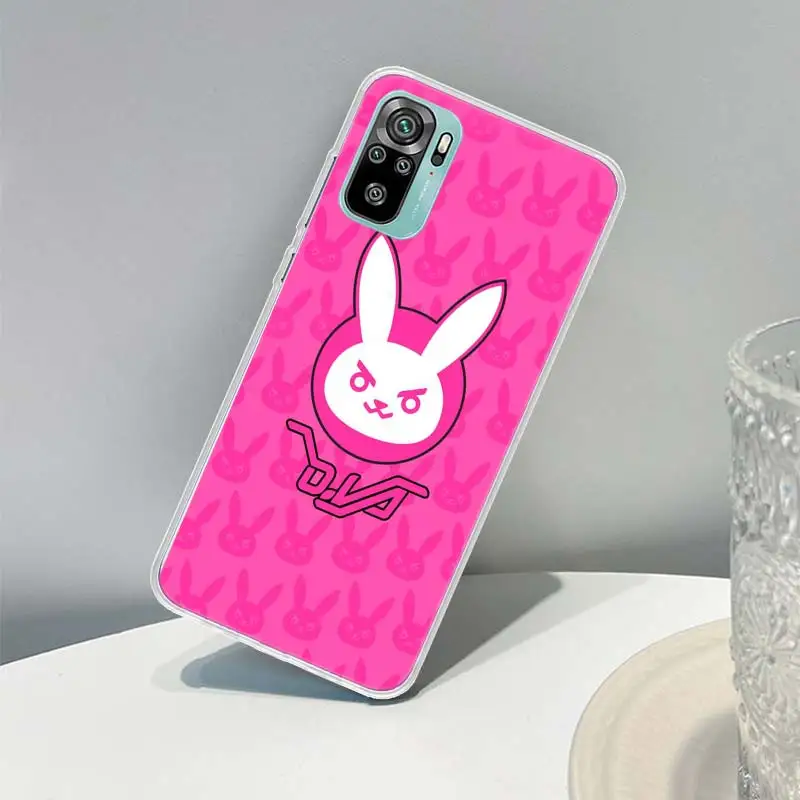 Game O-Overwatchs-DVA Cover Phone Case for Xiaomi Redmi Note 11 10 9 8 Pro 12 11S 11T 11E 10S 9S 9T 8T 7 6 5 5A 4X Max 5G Coque images - 6