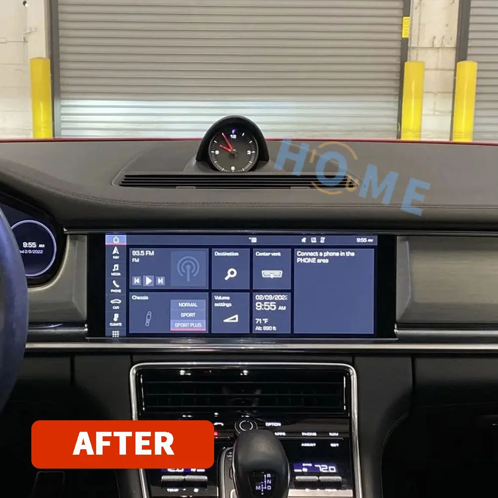 Внутренняя центральная приборная панель автомобильный секундомер для Porsche Panamera