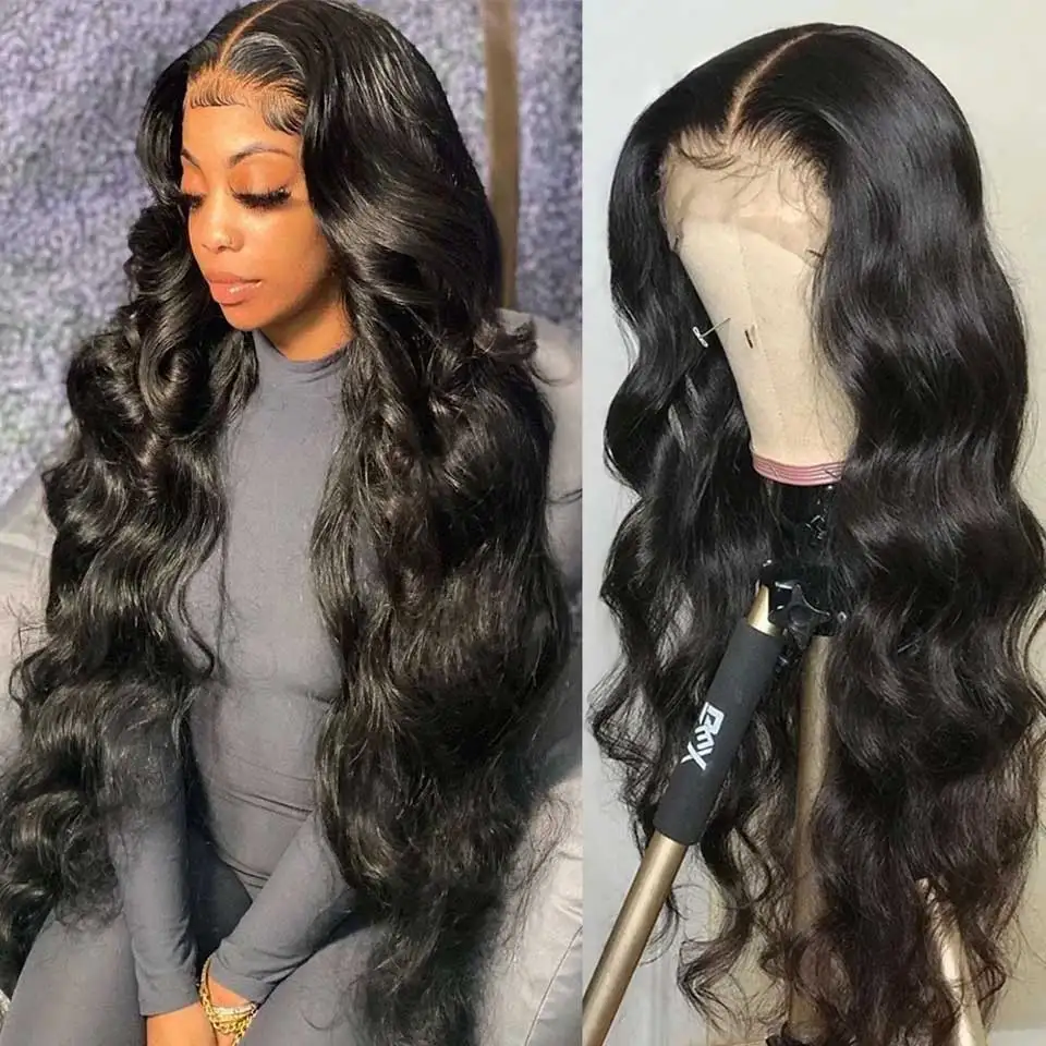 UpgradeU 13X6 Hd Lace Frontal Wig 30 Inch Body Wave Lace Front Wig Brazilian Transparent 13x4 Lace Front Human Hair Wigs