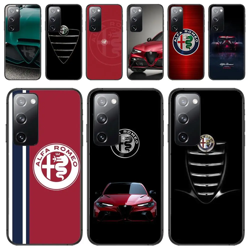 

Alfa Romeo Sport Car Logo Phone Case Luxury Fashion For Samsung Galaxy S23 S21 S10 S30 S20 S22 S8 S9 S30 Pro Plus Ultra Fe Cover