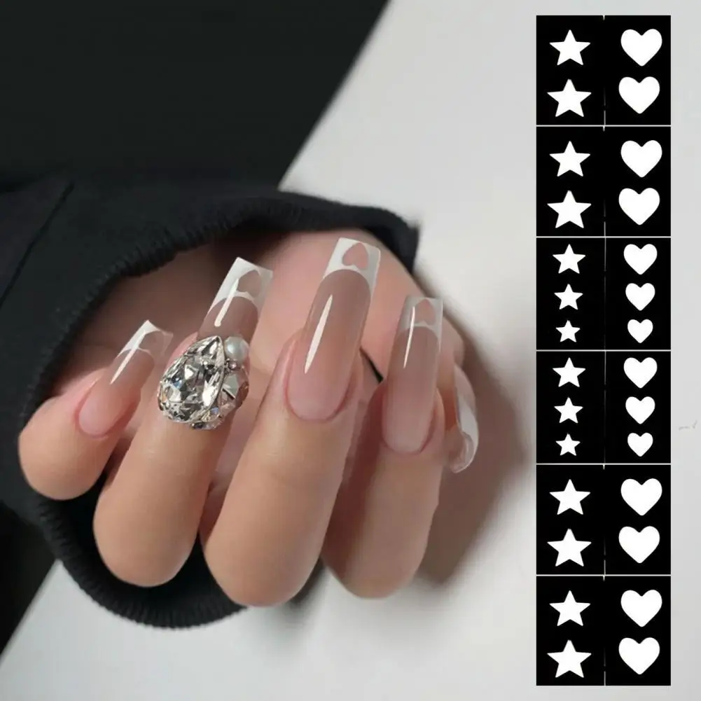 

Vintage Nail Art Stencil Paper Nail Art Template Matched Freely Exquisite DIY Decoration Nail Art Stencil for Women Supplies