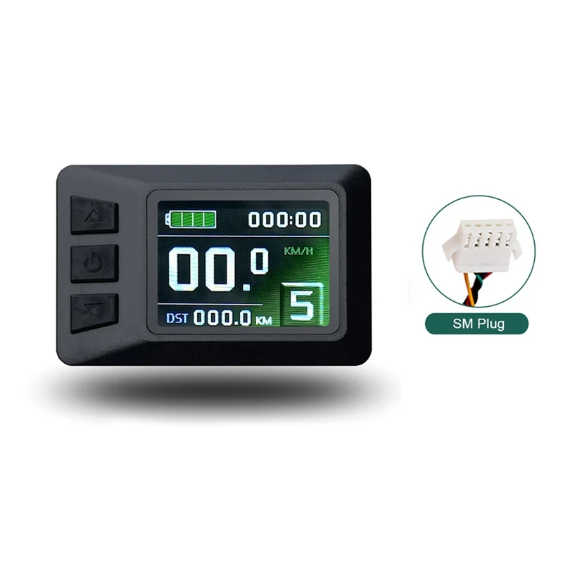 

Ebike Display 24V/36V/48V For Electric Bike Conversion Kit For Bafang Mid Motor KT-LCD7C Display SM Plug