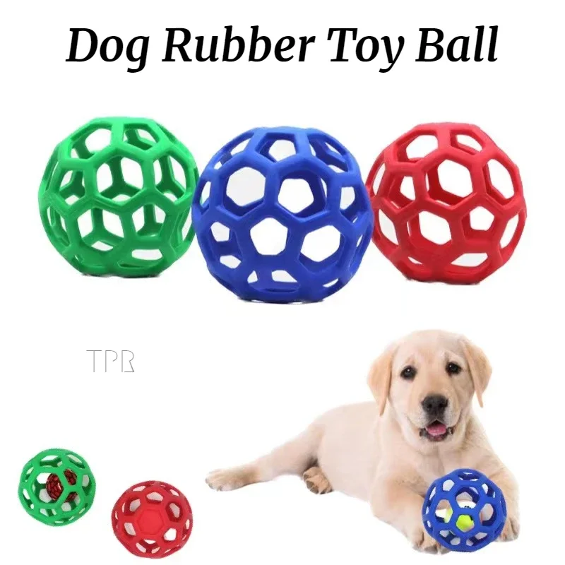 

Dog Chew Toy Natural Rubber Puzzle Ball Dog Geometric Safety Toys Ball,Treat Dispensing Dog Ball Playing Pet Training Supplies
