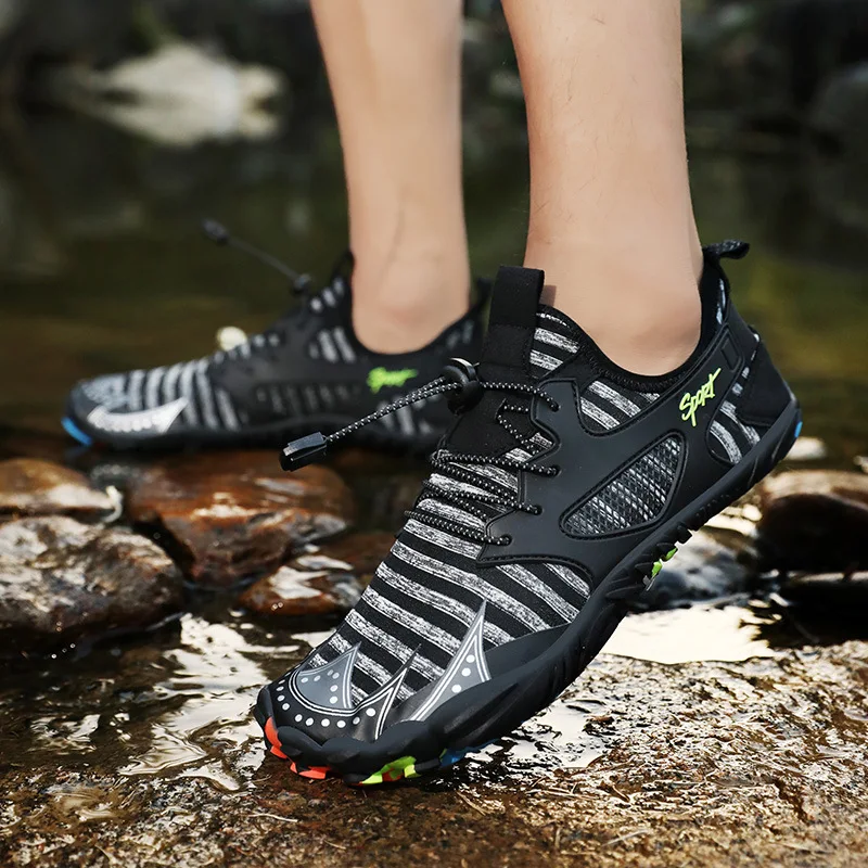 Men Water Shoes Barefoot Beach Shoes Breathable Outdoor Sport Shoe Quick Dry River Sea Aqua Sneakers Soft Beach Sneakers