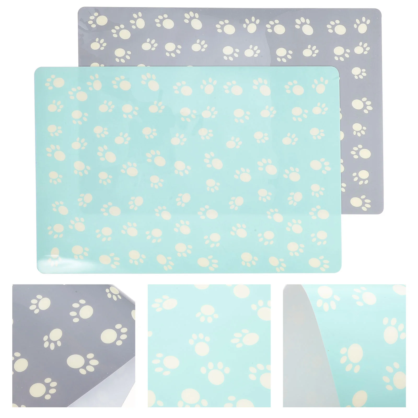 

Matdog Catpet Bowl Water Feeding Mats Traybowls Pad Placemat Dish Litterfloors Non Floor Puppy Silicone Place Kitchendishes