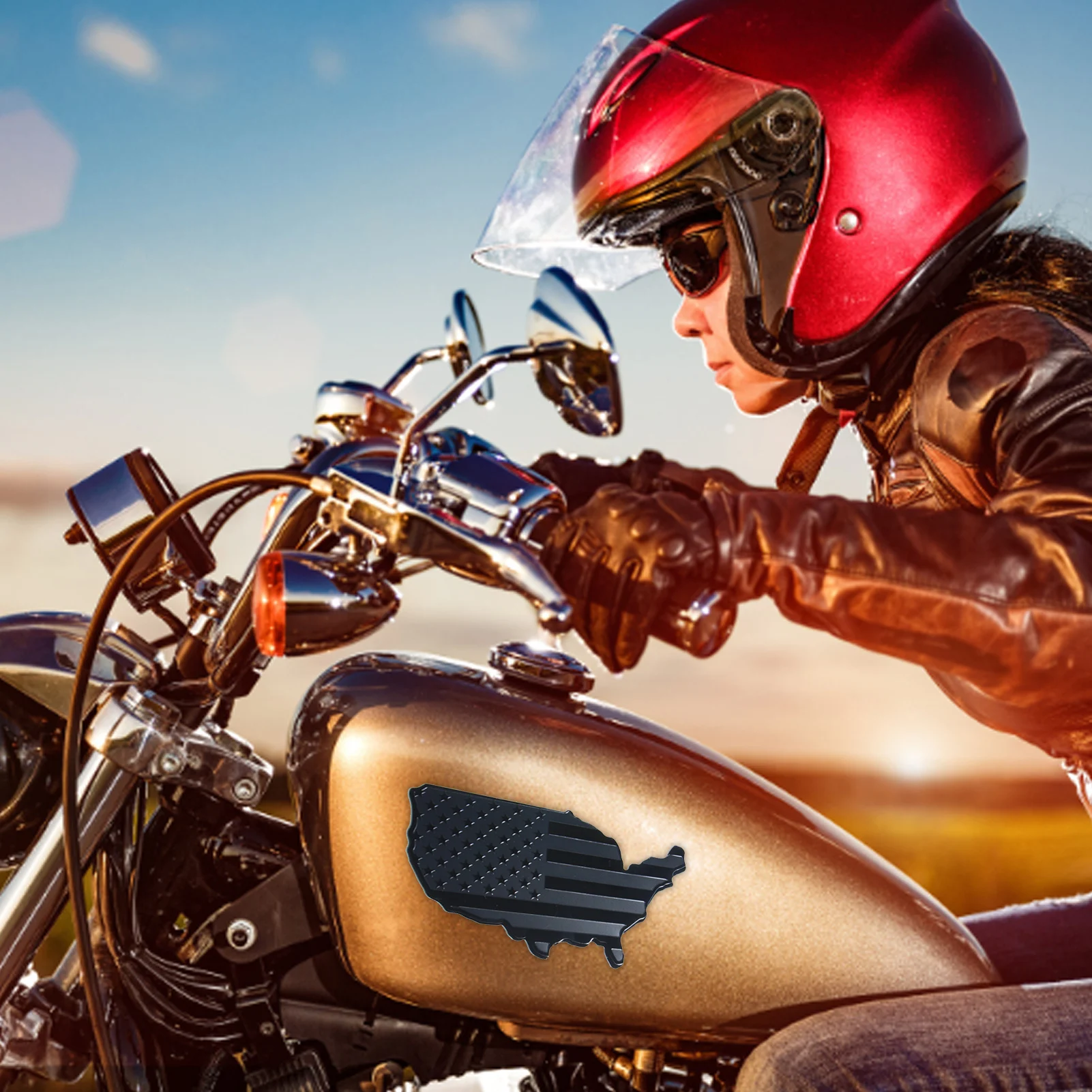 Металлическая Эмблема наклейка из алюминиевого сплава патриотический значок