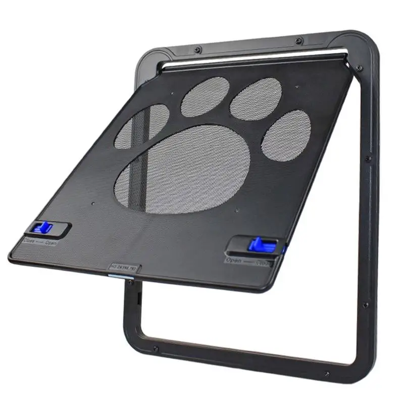 

Cat Screen Door Heat Resistant Flap Door With Magnet Positioning Puppy Claw Print Screen Door With Extended Latch Screw Fixing