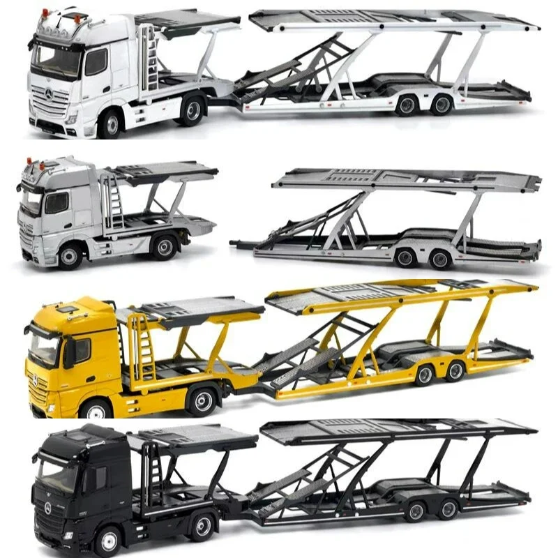 Уникальная модель × крошечный 1:64 Actros двухслойный автомобильный прицеп