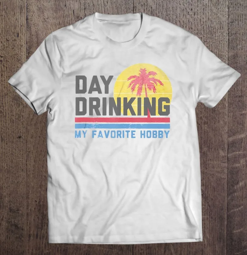 

Мужская футболка-оверсайз с принтом «День питья, мое любимое хобби»
