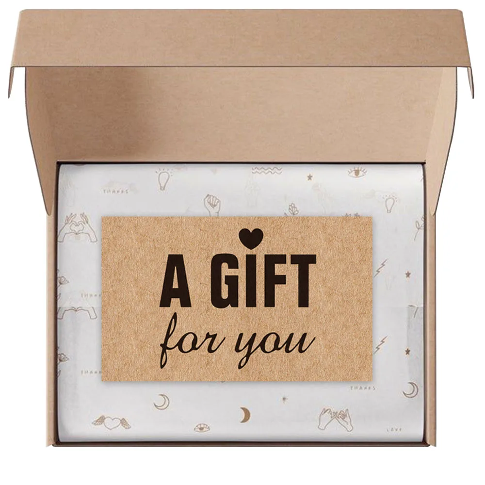 

30pcs Kraft Paper Gift For You Card Gorgeous Greeting Enterprise Store Business Kraft Paper Cards Gift Decoration Cards Labels