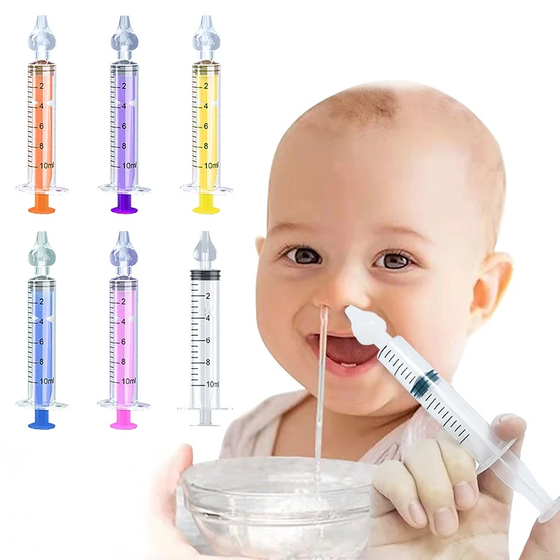 

Baby Nasal Aspirator Professional Syringe Nasal Irrigator Infant Nose Cleaner Rinsing Device Reusable Nose Washing for Children