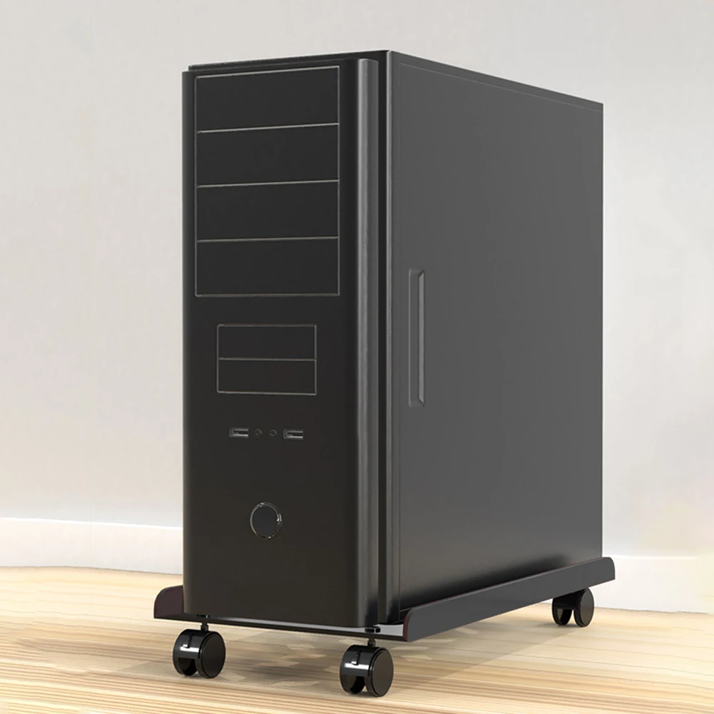Подставка для ПК компьютерной башни с колесиками на колесиках Стальная башня
