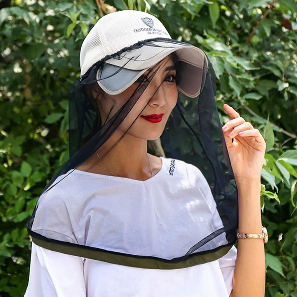 Сетчатая шляпа для защиты лица от насекомых и пчелок