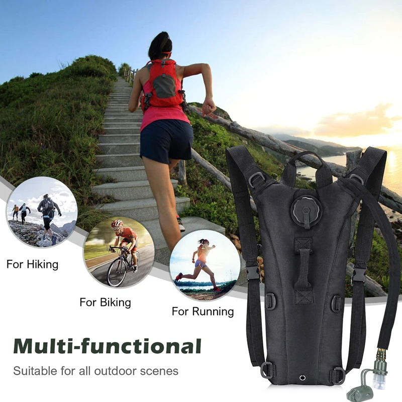 

3L Outdoor Sport Tactical Water Bag Waterproof Hydration Backpack with Bladder Backpacks For Running Cycling Tourism and Camping