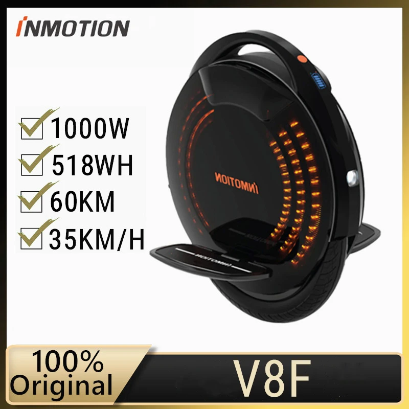 

Original INMOTION V8F SCV Unicycle Widen Sandpaper Pedal Monowheel built in legpads V8F EUC Self Balance Electric Scooter