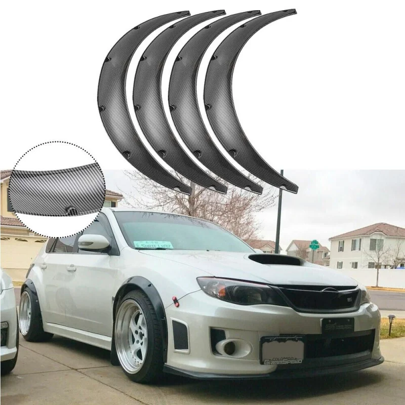 

Carbon Fiber Fender Flares Extra Wide Wheel Arches For Subaru Impreza 2002-2022