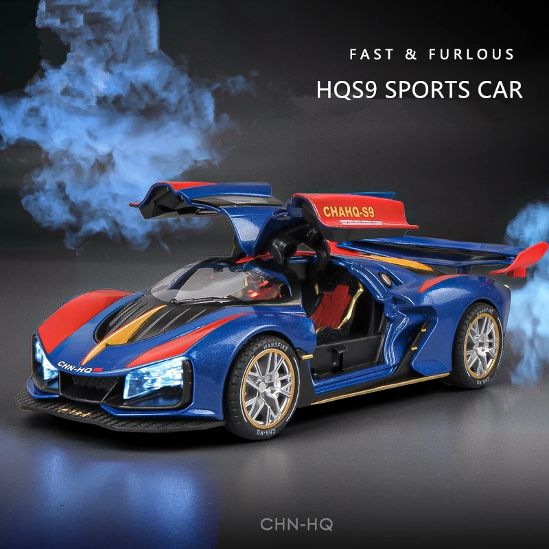 Модель спортивного автомобиля HONGQI S9 из сплава литой металлический гоночный